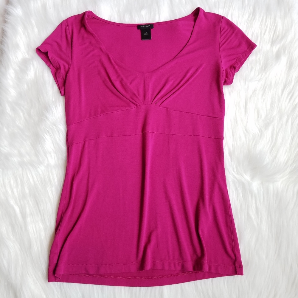 Ann Taylor Cap Short Sleeve Small Top